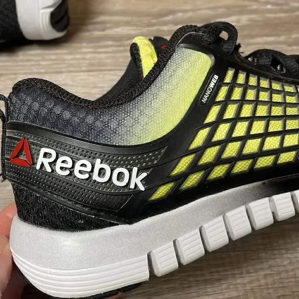 Reebok CrossFit ZQuick 2.0 Nanoweb Mens Sz 5/Womens 6.5 Black Neon Green Sneaker